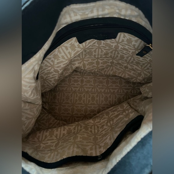 INDIA HICKS Edwina Hobo Slate blue suede soft bag designer retro - Picture 10 of 14